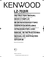 Preview for 2 page of Kenwood LZ-702IR - LCD Monitor Instruction Manual