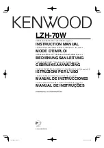 Предварительный просмотр 1 страницы Kenwood LZH-70W - LCD Monitor - External Instruction Manual