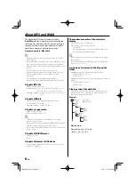 Предварительный просмотр 6 страницы Kenwood M-303USB Instruction Manual