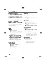 Предварительный просмотр 22 страницы Kenwood M-505USB Instruction Manual