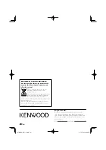 Предварительный просмотр 24 страницы Kenwood M-505USB Instruction Manual