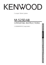 Preview for 21 page of Kenwood M-525DAB Operating Instructions Manual