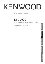 Preview for 33 page of Kenwood M-7000S Operating Instructions Manual