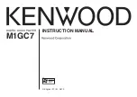 Предварительный просмотр 1 страницы Kenwood M1GC7 Instruction Manual