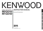 Kenwood M1GD50 Instruction Manual preview