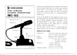 Предварительный просмотр 2 страницы Kenwood MC-50 Instruction Manual