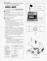 Kenwood MC-80 Instruction Manual preview