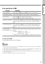 Preview for 15 page of Kenwood MDX-01 Instruction Manual