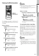 Preview for 21 page of Kenwood MDX-01 Instruction Manual