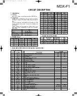 Preview for 5 page of Kenwood MDX-F1 Service Manual