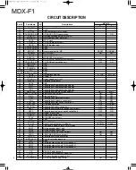 Preview for 6 page of Kenwood MDX-F1 Service Manual