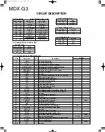 Preview for 6 page of Kenwood MDX-G3 Service Manual