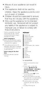 Preview for 7 page of Kenwood MG51 Instructions Manual