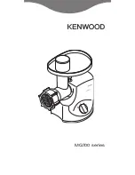 Kenwood MG700 series Manual предпросмотр