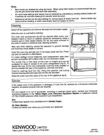 Предварительный просмотр 6 страницы Kenwood MO300 Instructions Manual