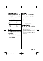 Preview for 15 page of Kenwood MP235 - KDC Radio / CD Instruction Manual