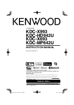 Предварительный просмотр 1 страницы Kenwood MP642U - Radio / CD Instruction Manual