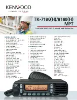 Предварительный просмотр 1 страницы Kenwood MPT1327 Brochure & Specs