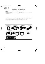 Preview for 2 page of Kenwood MR-H1 Service Manual
