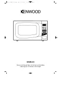 Kenwood MW320 Instructions Manual preview