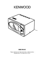 Предварительный просмотр 1 страницы Kenwood MW761E User Manual