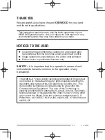 Предварительный просмотр 5 страницы Kenwood NEXEDGE NX-200 Instruction Manual