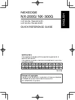 Preview for 3 page of Kenwood Nexedge NX-200G Quick Reference Manual