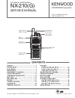 Предварительный просмотр 1 страницы Kenwood Nexedge NX-210G Service Manual