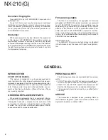 Предварительный просмотр 2 страницы Kenwood Nexedge NX-210G Service Manual