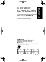 Preview for 3 page of Kenwood Nexedge NX-230EX Instruction Manual