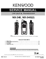 Предварительный просмотр 1 страницы Kenwood NEXEDGE NX-340 Service Manual