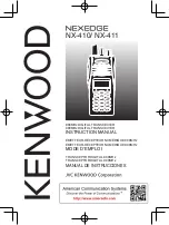 Kenwood NEXEDGE NX-410 Instruction Manual preview