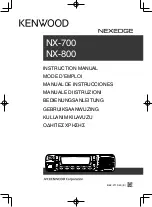 Preview for 1 page of Kenwood NEXEDGE NX-700 series Instruction Manual