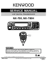 Kenwood NEXEDGE NX-700 series Service Manual preview