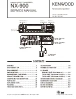 Preview for 1 page of Kenwood NEXEDGE NX-900 Service Manual