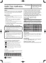 Предварительный просмотр 3 страницы Kenwood NEXEDGE NXR-700 Instruction Manual