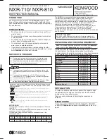 Preview for 1 page of Kenwood NEXEDGE NXR-710 Instruction Manual