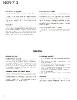 Preview for 2 page of Kenwood NEXEDGE NXR-710 Service Manual
