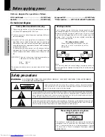 Preview for 2 page of Kenwood NV-500 Instruction Manual