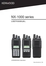 Kenwood NX-1000 Series User Manual preview