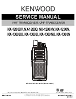 Предварительный просмотр 1 страницы Kenwood NX-1200 Series Service Manual