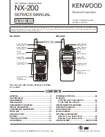 Kenwood NX-200 K Service Manual предпросмотр