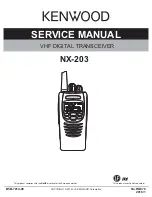 Preview for 1 page of Kenwood NX-203 Service Manual