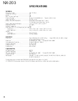 Preview for 98 page of Kenwood NX-203 Service Manual