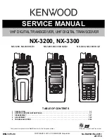 Kenwood NX-3200 Service Manual preview