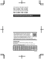 Preview for 127 page of Kenwood NX-3200 User Manual