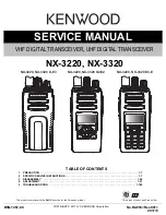 Предварительный просмотр 1 страницы Kenwood NX-3220 E Service Manual