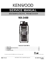 Kenwood NX-3400 Service Manual preview