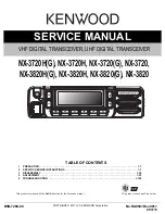 Kenwood NX-3720 Service Manual предпросмотр