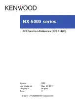 Kenwood NX-5000 series Manual preview